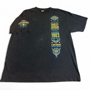 Harley Davidson black cotton shirt vintage 1993